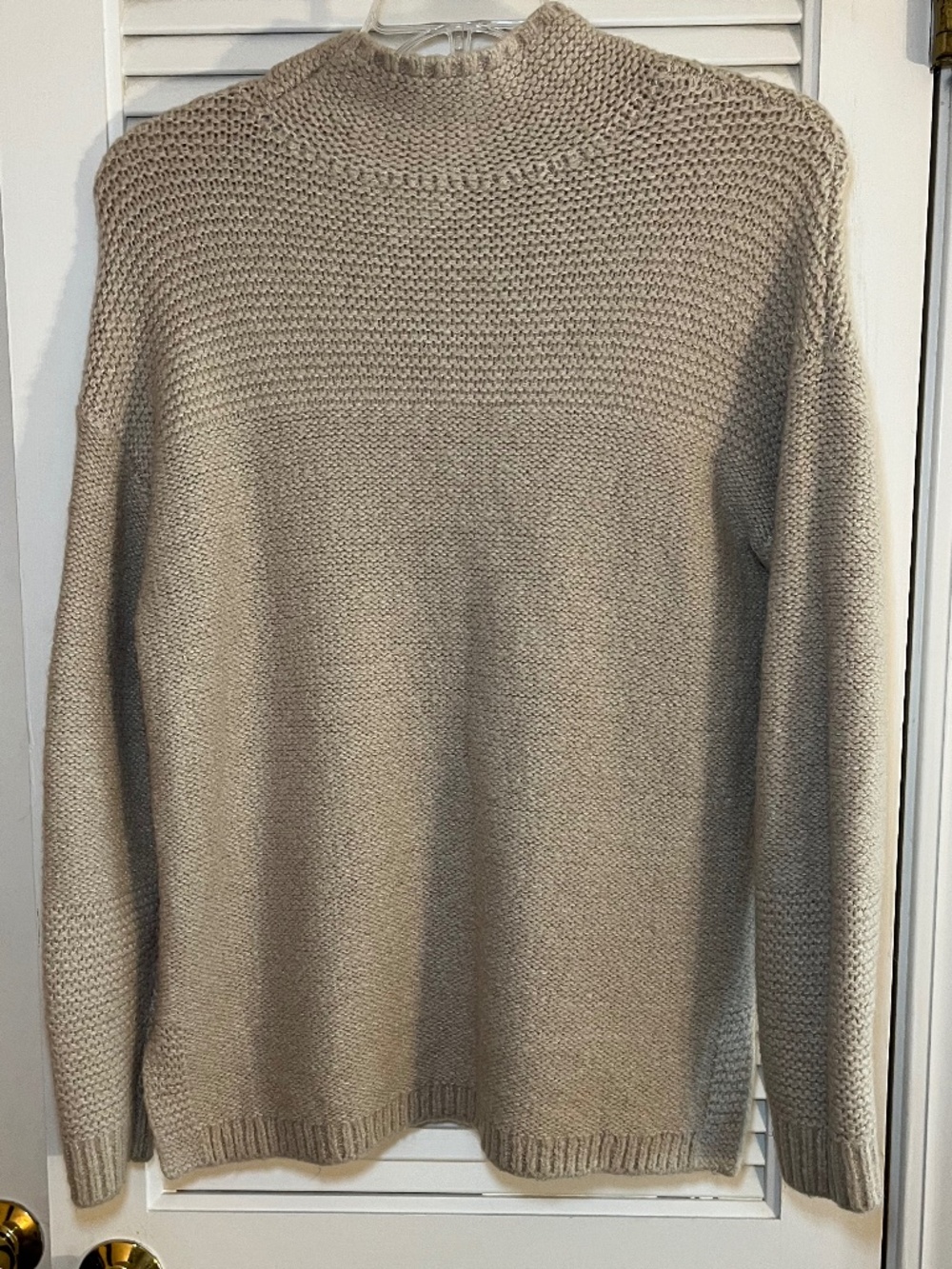 Caslon Tan Mock Neck Midweight Sweater Size M - Picture 2 of 7